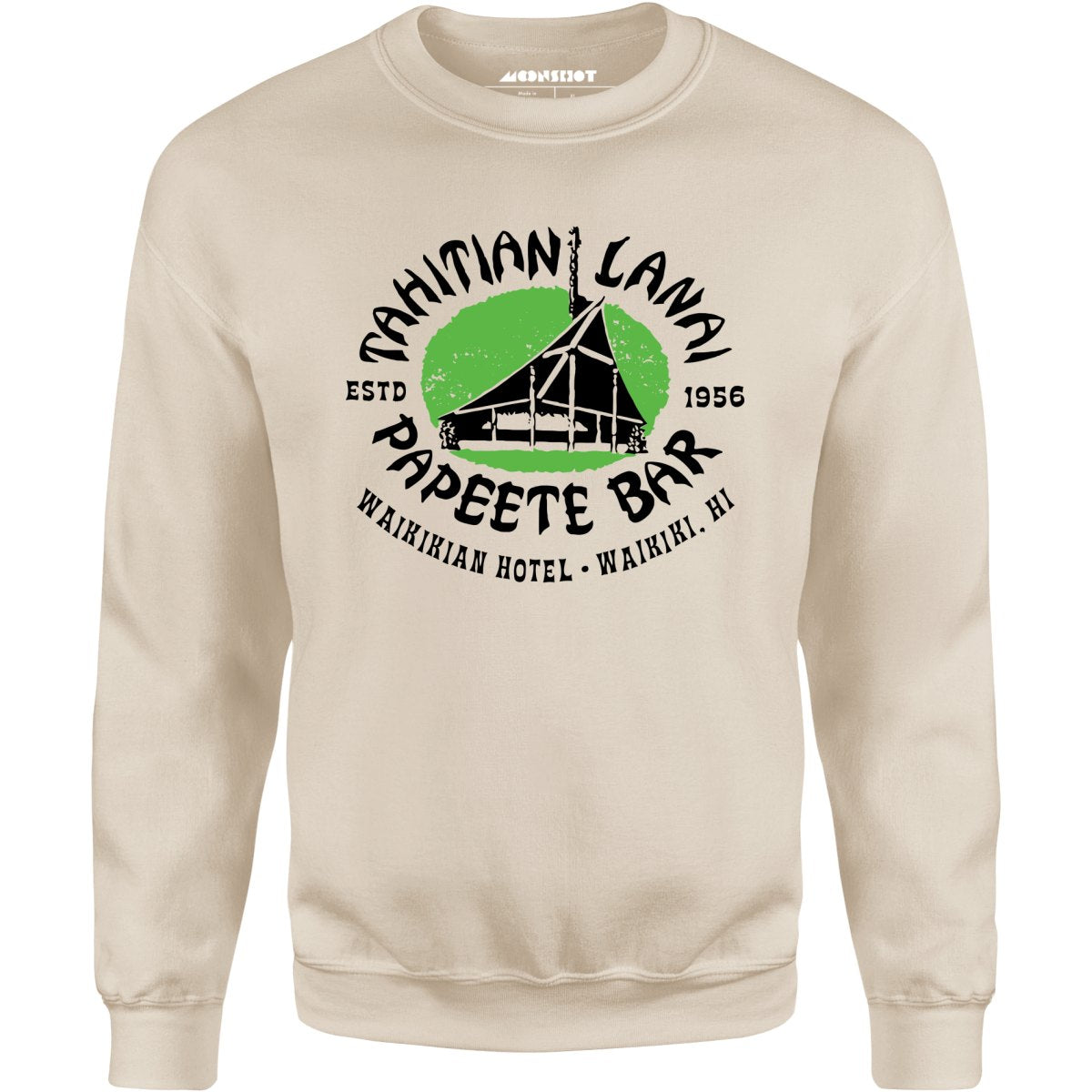 Tahitian Lanai Papeete Bar - Waikiki, HI - Vintage Tiki Bar - Unisex Sweatshirt