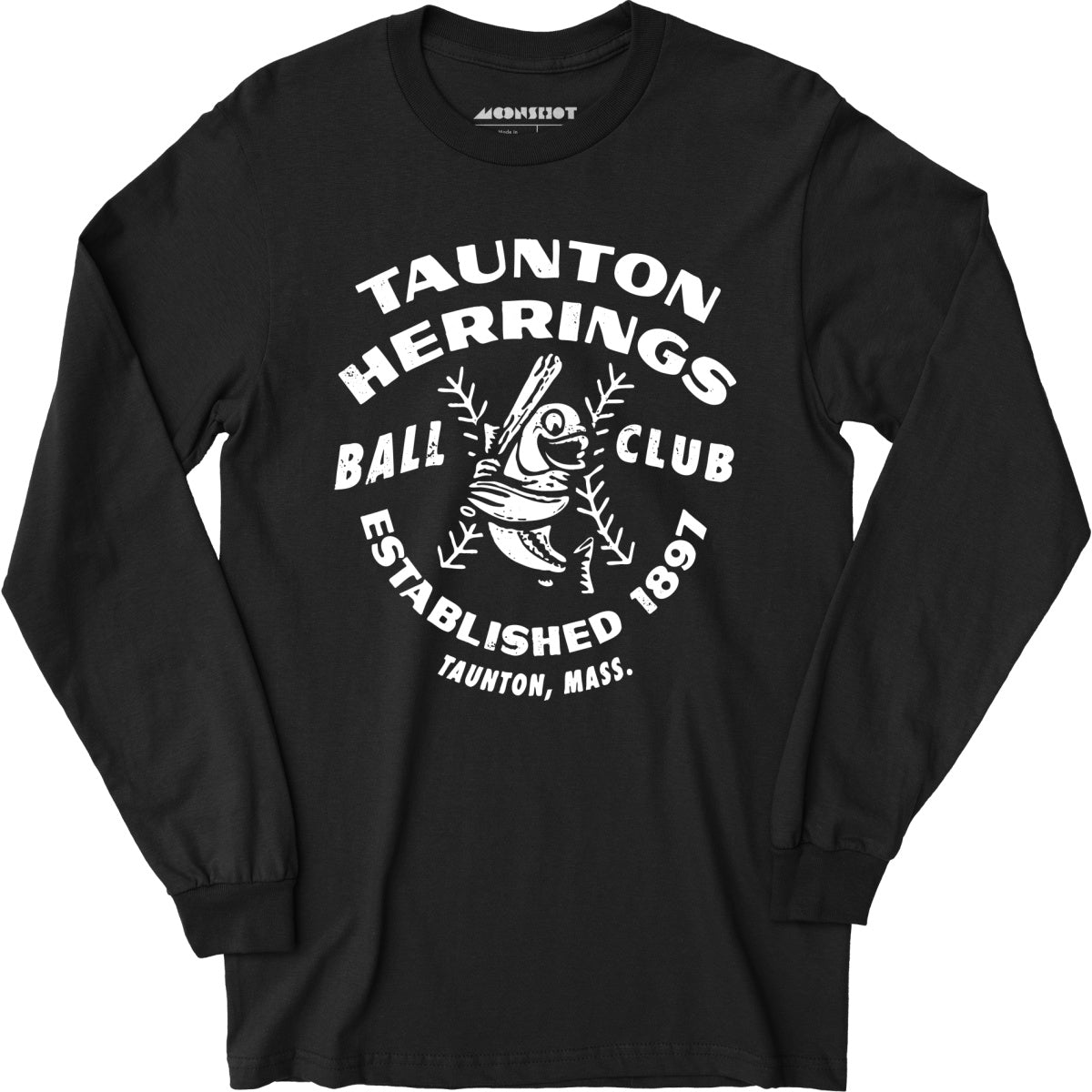 Taunton Herrings - Massachusetts - Vintage Defunct Baseball Teams - Long Sleeve T-Shirt