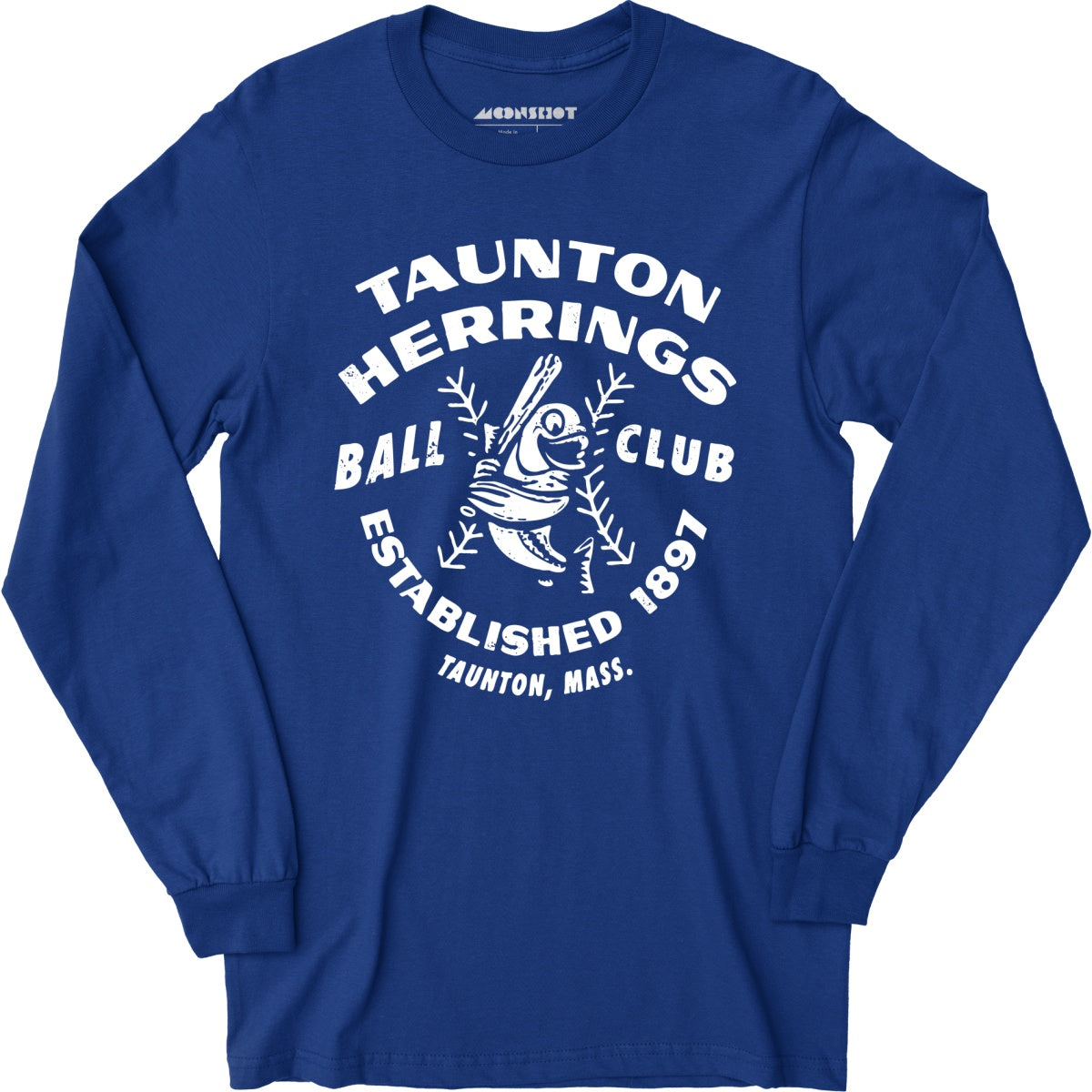 Taunton Herrings - Massachusetts - Vintage Defunct Baseball Teams - Long Sleeve T-Shirt