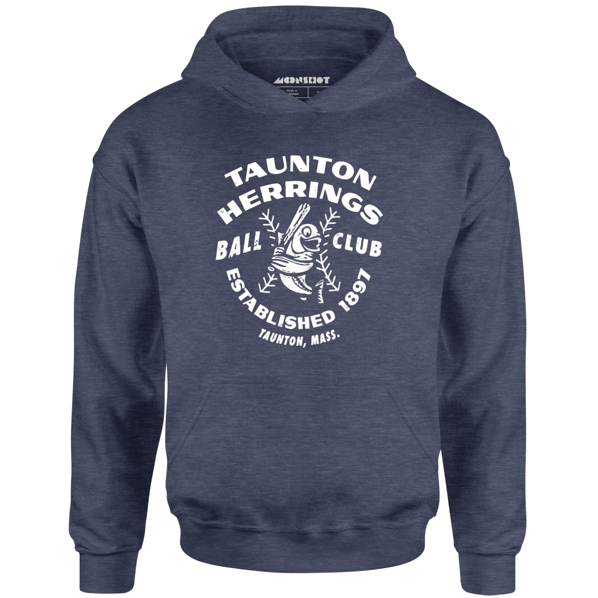 Taunton Herrings - Massachusetts - Vintage Defunct Baseball Teams - Unisex Hoodie