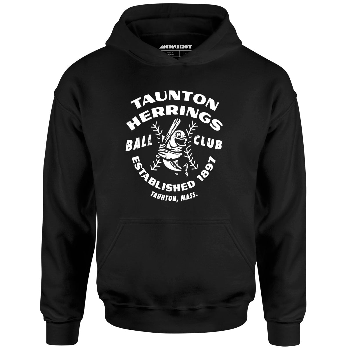 Taunton Herrings - Massachusetts - Vintage Defunct Baseball Teams - Unisex Hoodie