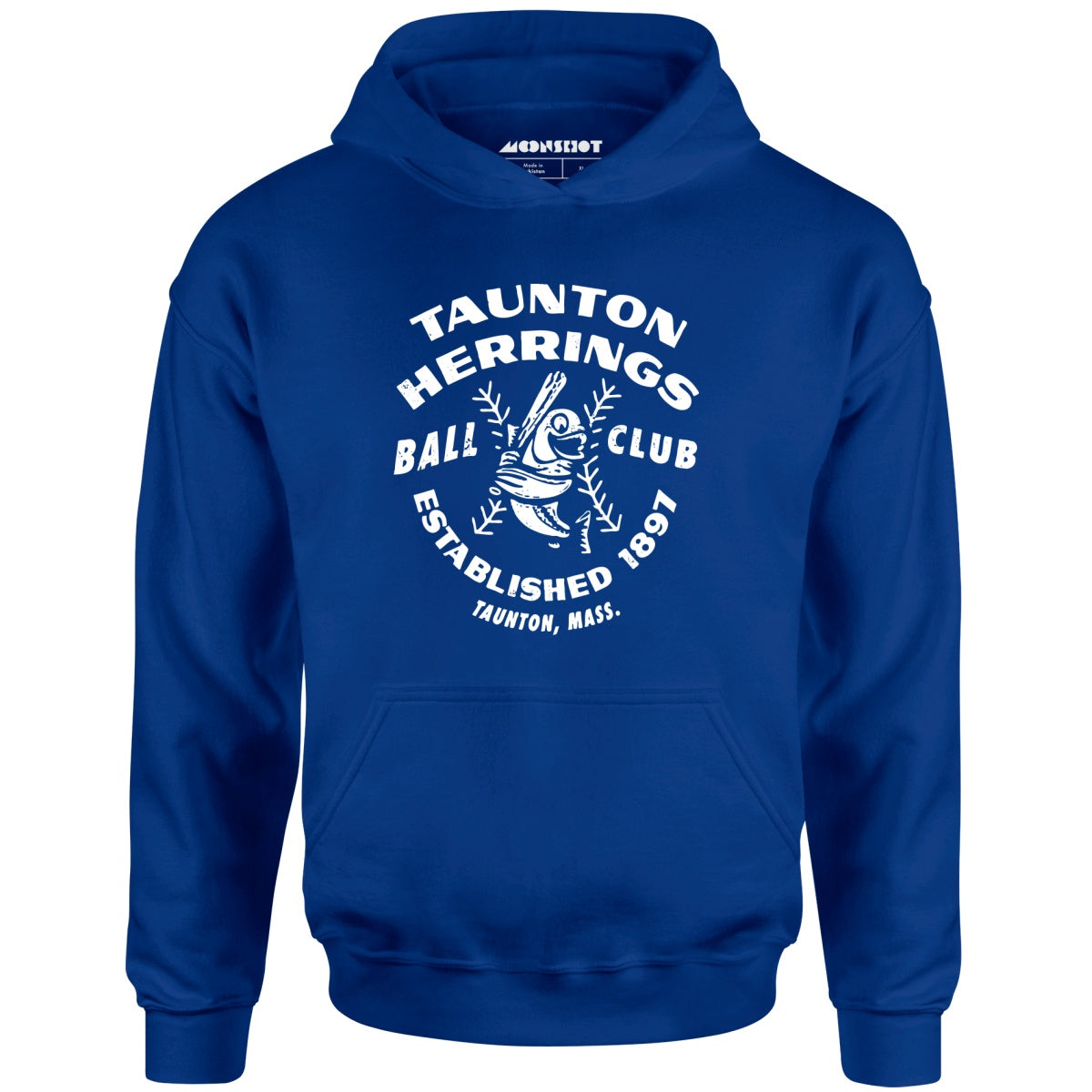 Taunton Herrings - Massachusetts - Vintage Defunct Baseball Teams - Unisex Hoodie