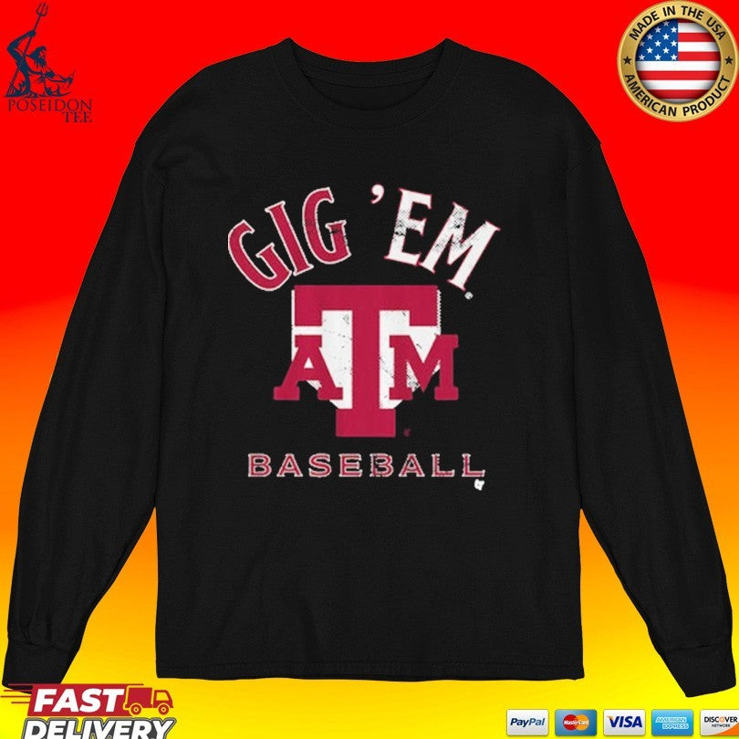 Texas A&m Baseball Home Plate T-shirt