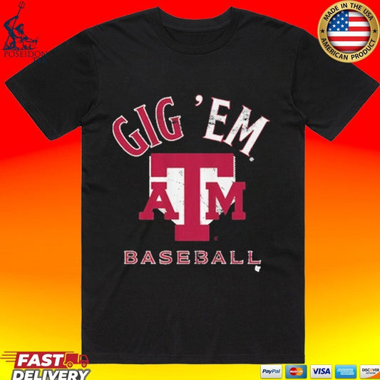 Texas A&m Baseball Home Plate T-shirt