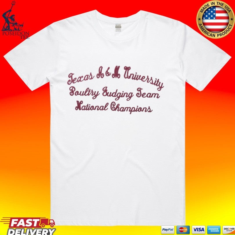 Texas A&m Poultry Judging Team National Champions Niche T-shirt