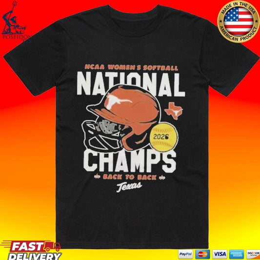 Texas Longhorns 2026 Softball National Champs T-shirt
