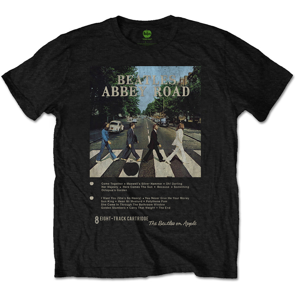Abbey Road 8 Track T Shirt Black
