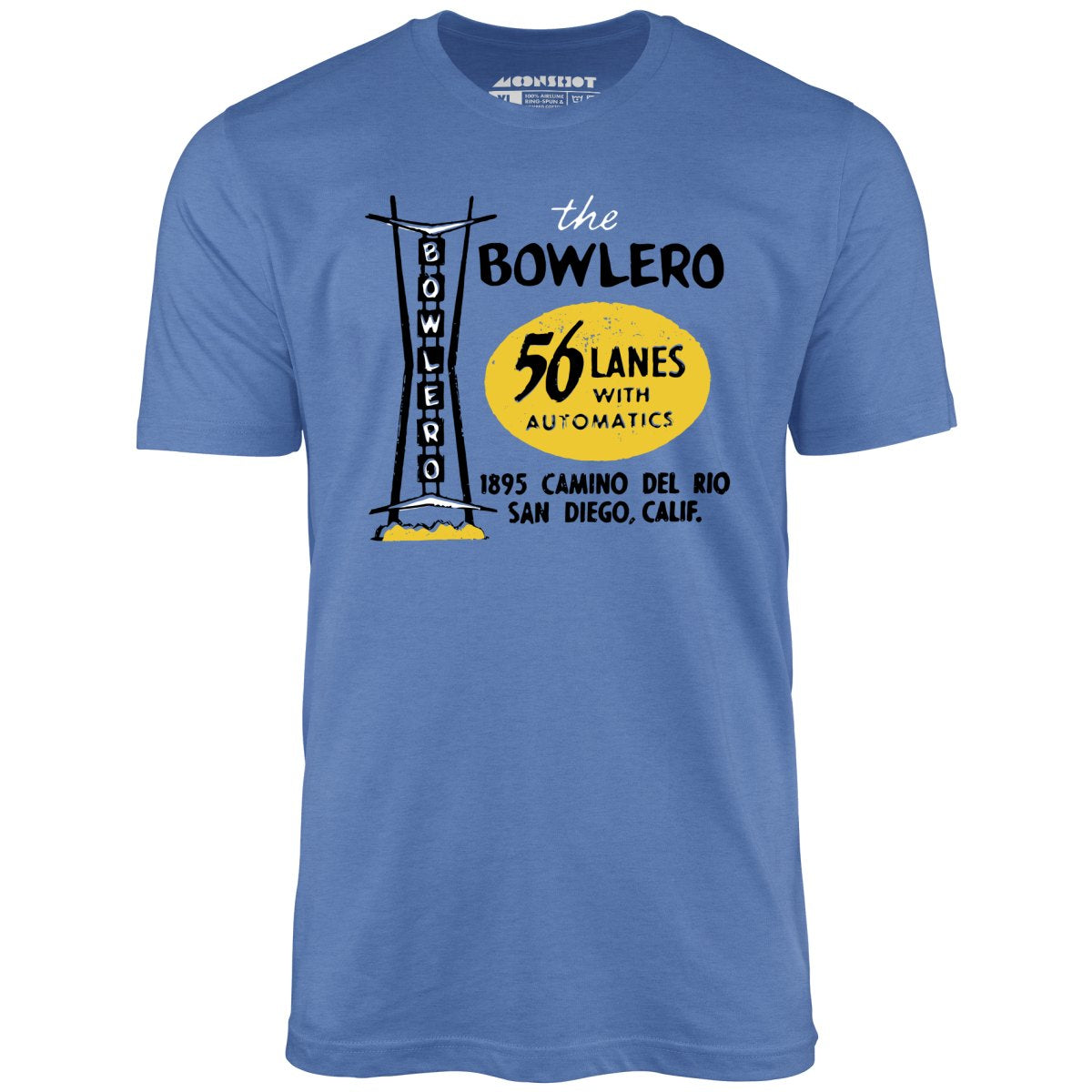 The Bowlero - San Diego, CA - Vintage Bowling Alley - Unisex T-Shirt