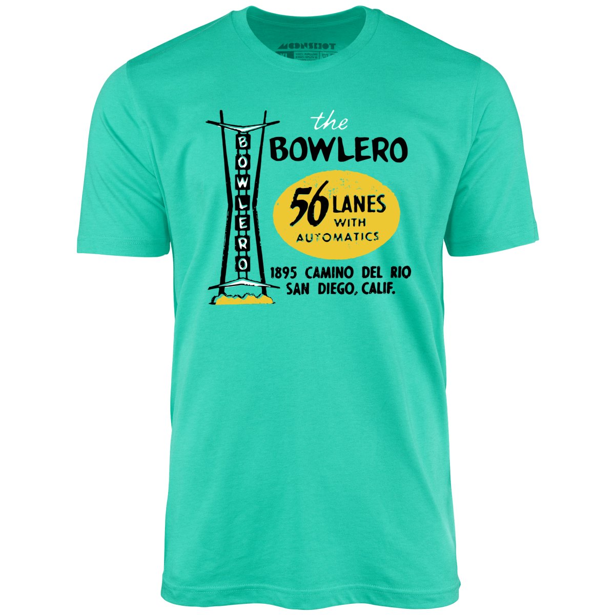 The Bowlero - San Diego, CA - Vintage Bowling Alley - Unisex T-Shirt
