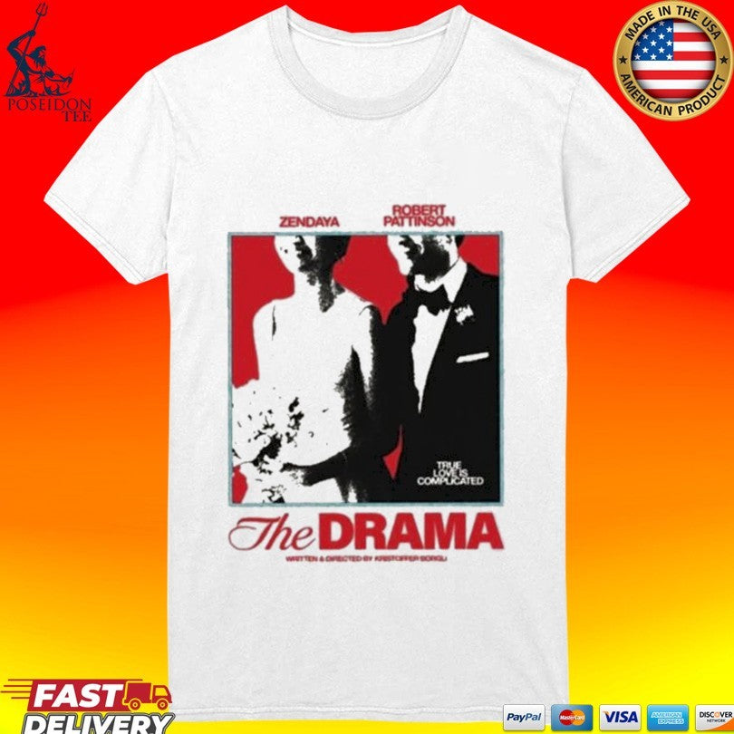 The Drama A24 Movie Zendaya Robert Pattinson T-shirt