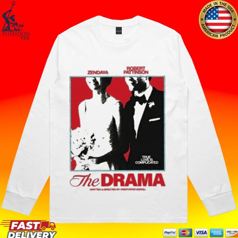 The Drama A24 Movie Zendaya Robert Pattinson T-shirt