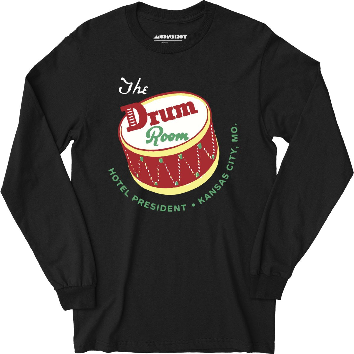 The Drum Room - Kansas City, MO - Vintage Restaurant - Long Sleeve T-Shirt