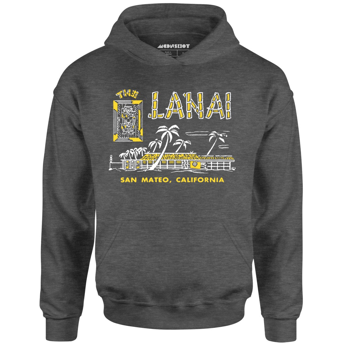 The Lanai - San Mateo, CA - Vintage Tiki Bar - Unisex Hoodie