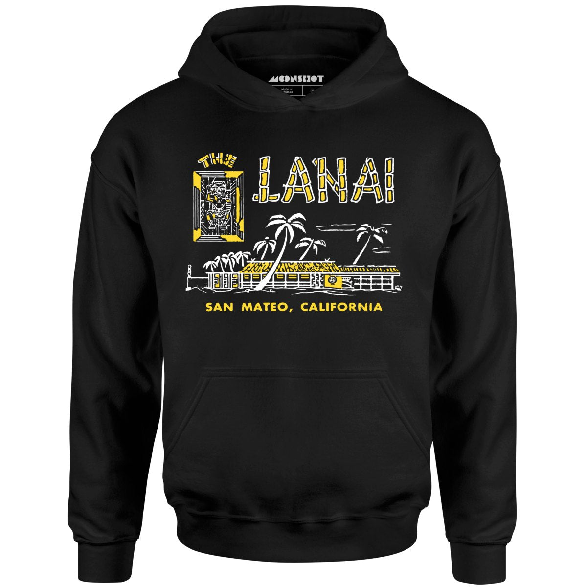 The Lanai - San Mateo, CA - Vintage Tiki Bar - Unisex Hoodie