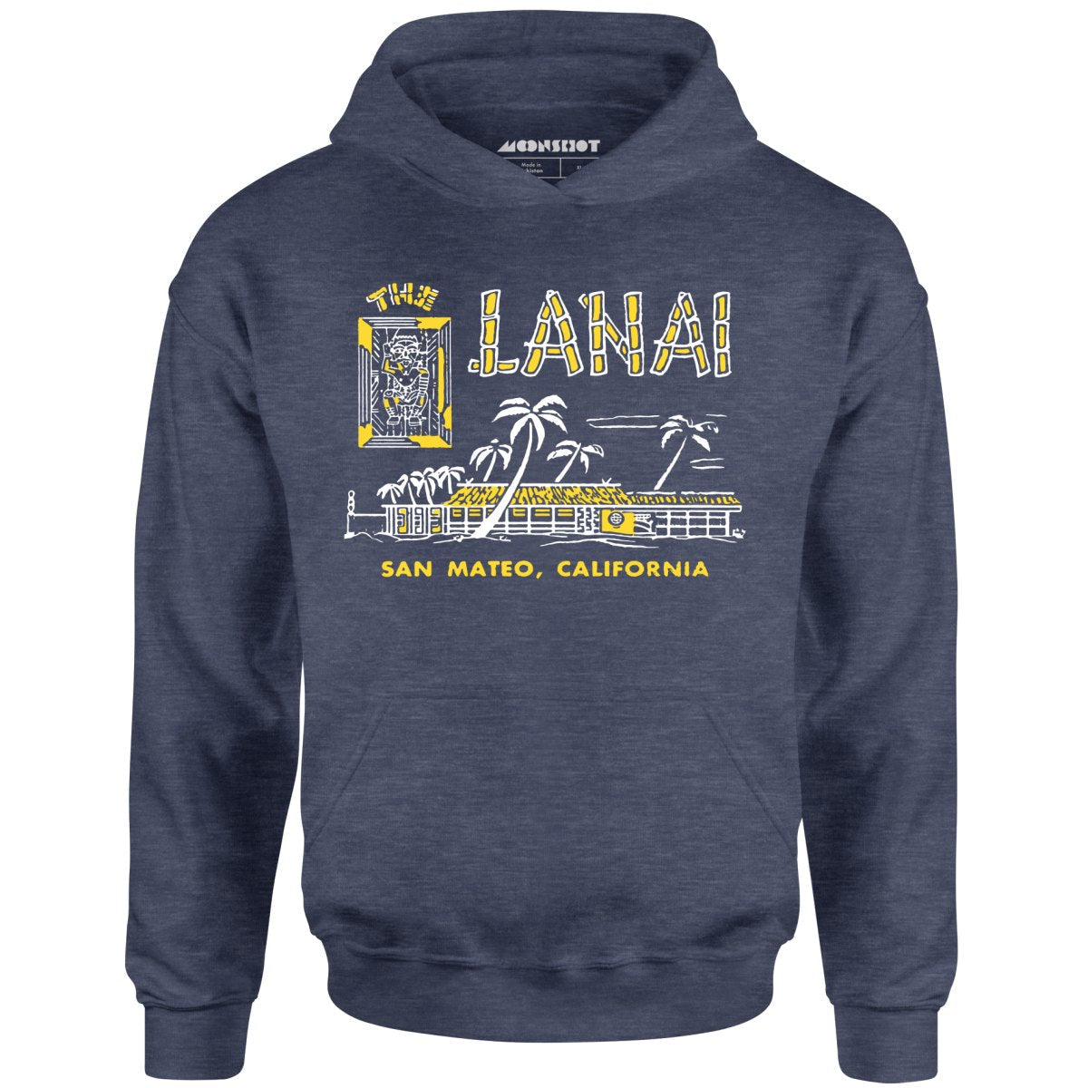 The Lanai - San Mateo, CA - Vintage Tiki Bar - Unisex Hoodie