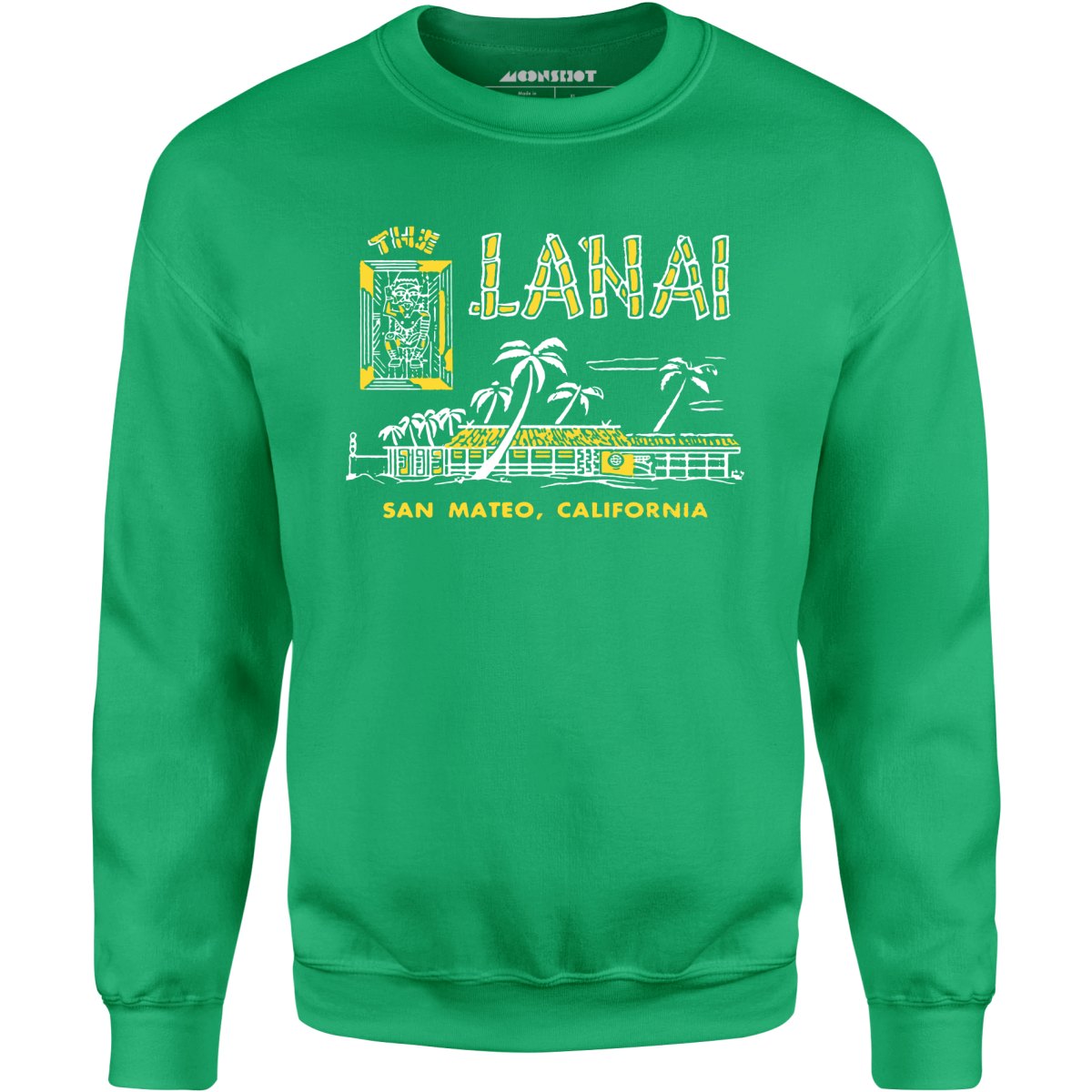 The Lanai - San Mateo, CA - Vintage Tiki Bar - Unisex Sweatshirt