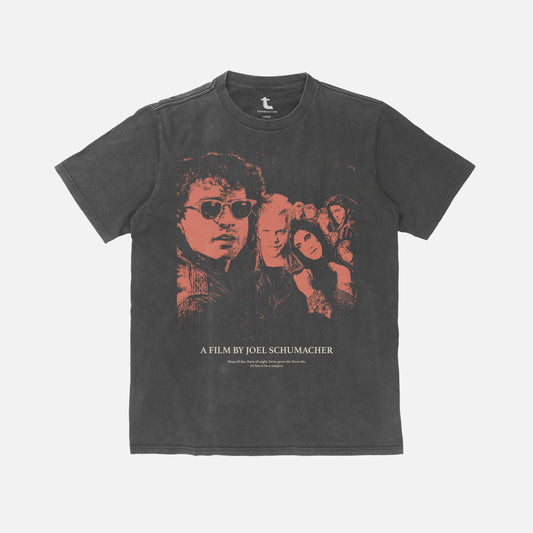 Retro Vampire Horror Movie Faded Black T-Shirt