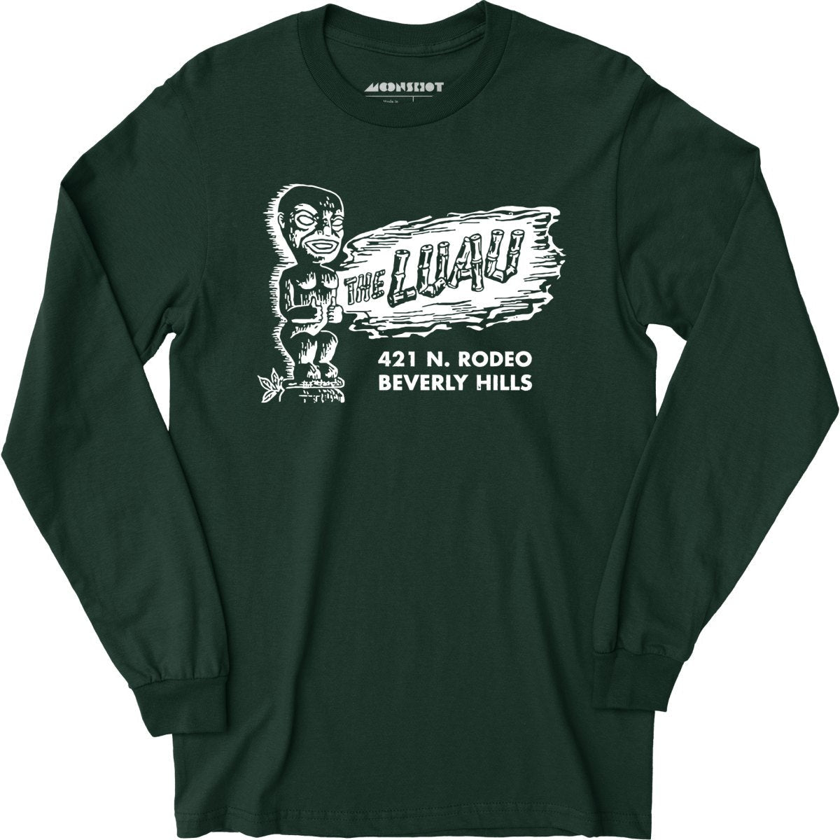 The Luau - Beverly Hills, CA - Vintage Tiki Bar - Long Sleeve T-Shirt