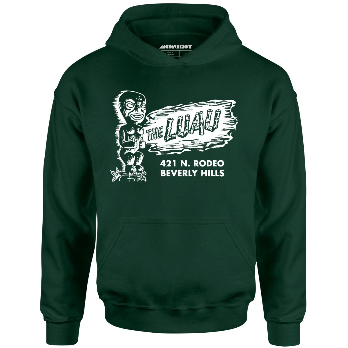 The Luau - Beverly Hills, CA - Vintage Tiki Bar - Unisex Hoodie