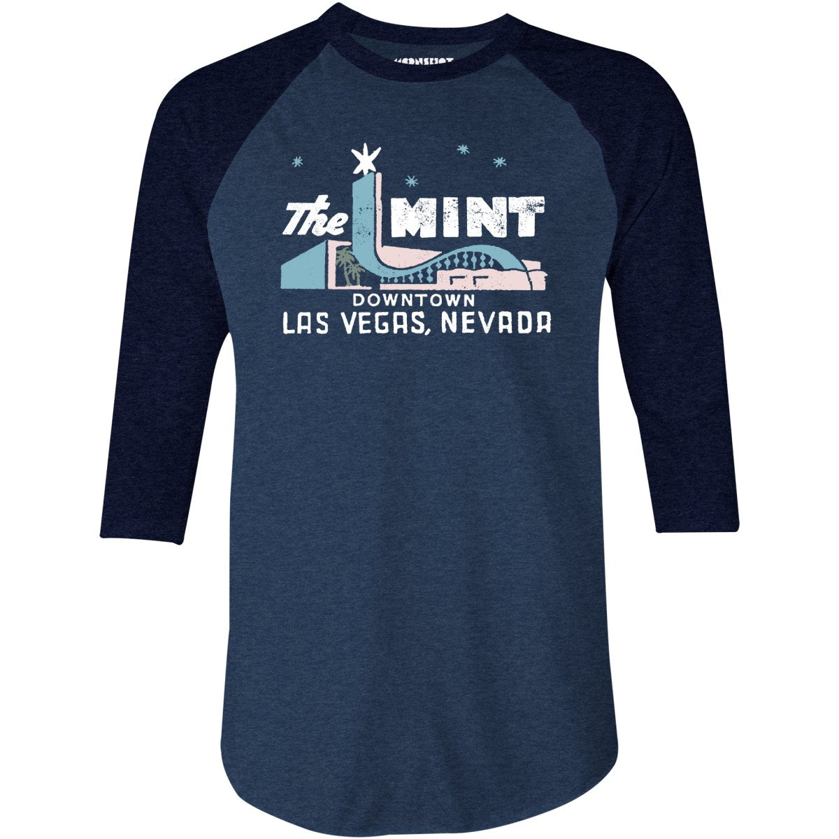 The Mint - Vintage Las Vegas - 3/4 Sleeve Raglan T-Shirt