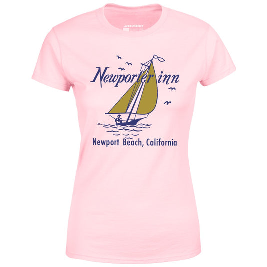 The Newporter Inn v2 - Newport Beach, CA - Vintage Hotel - Women's T-Shirt