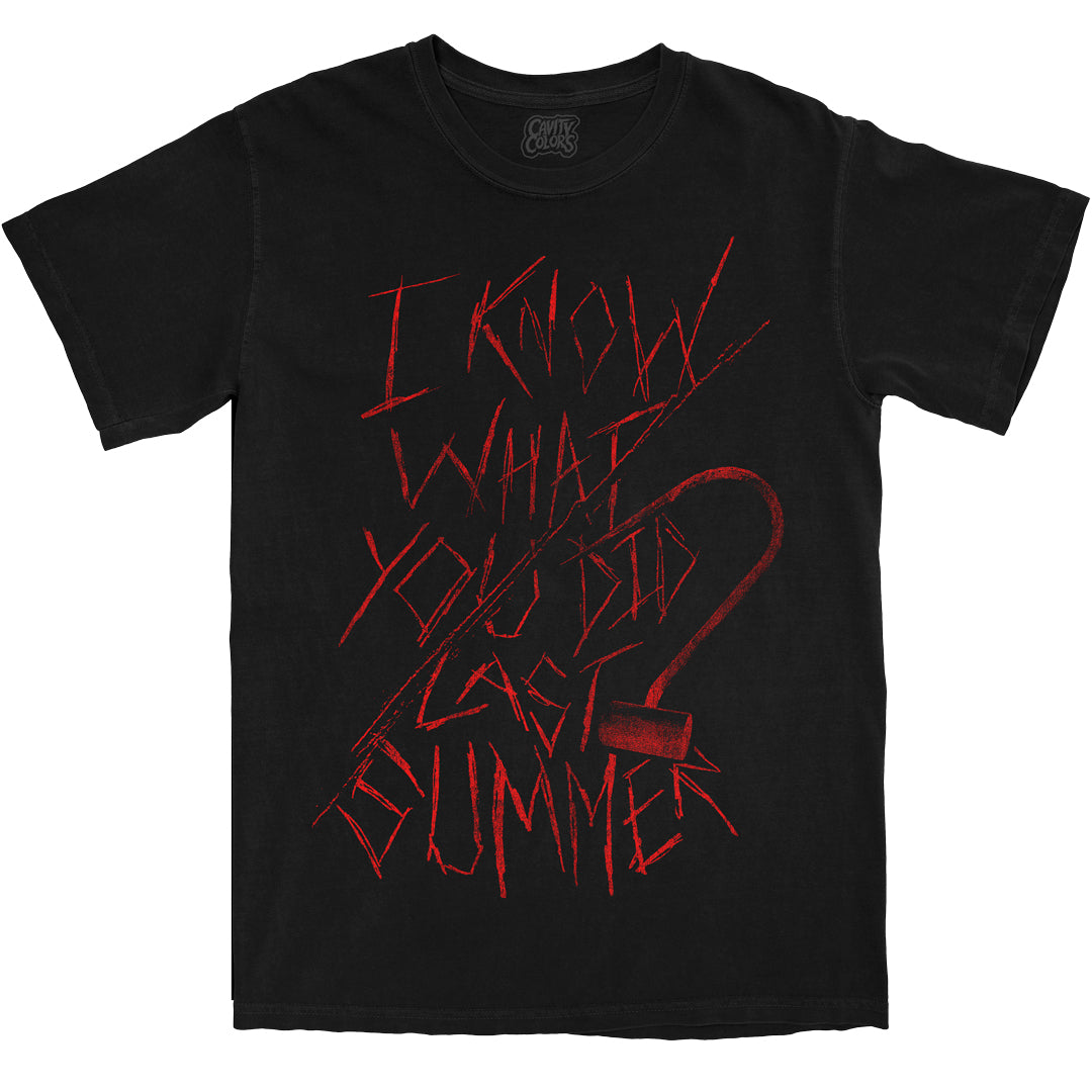 I KNOW WHAT YOU DID LAST SUMMER (25) KILLER NOTE - T-SHIRT (COMFORT COLORS) - clothing by TeeHivey.com (Image 1)