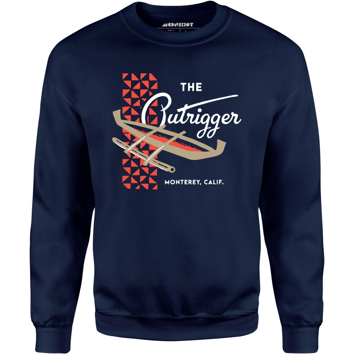 The Outrigger - Monterey, CA - Vintage Tiki Bar - Unisex Sweatshirt
