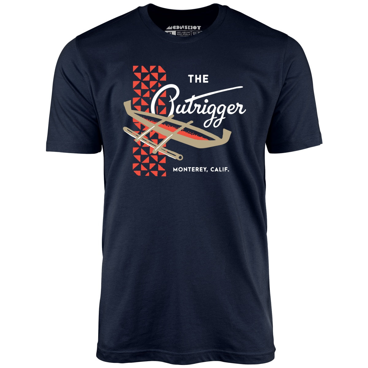 The Outrigger - Monterey, CA - Vintage Tiki Bar - Unisex T-Shirt