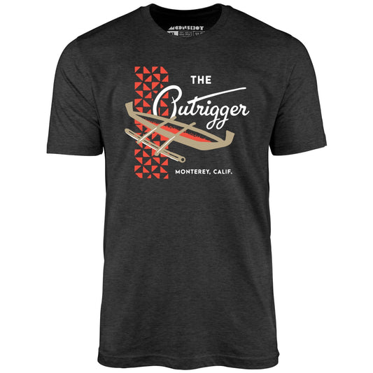 The Outrigger - Monterey, CA - Vintage Tiki Bar - Unisex T-Shirt