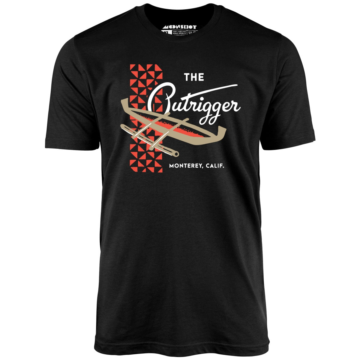 The Outrigger - Monterey, CA - Vintage Tiki Bar - Unisex T-Shirt