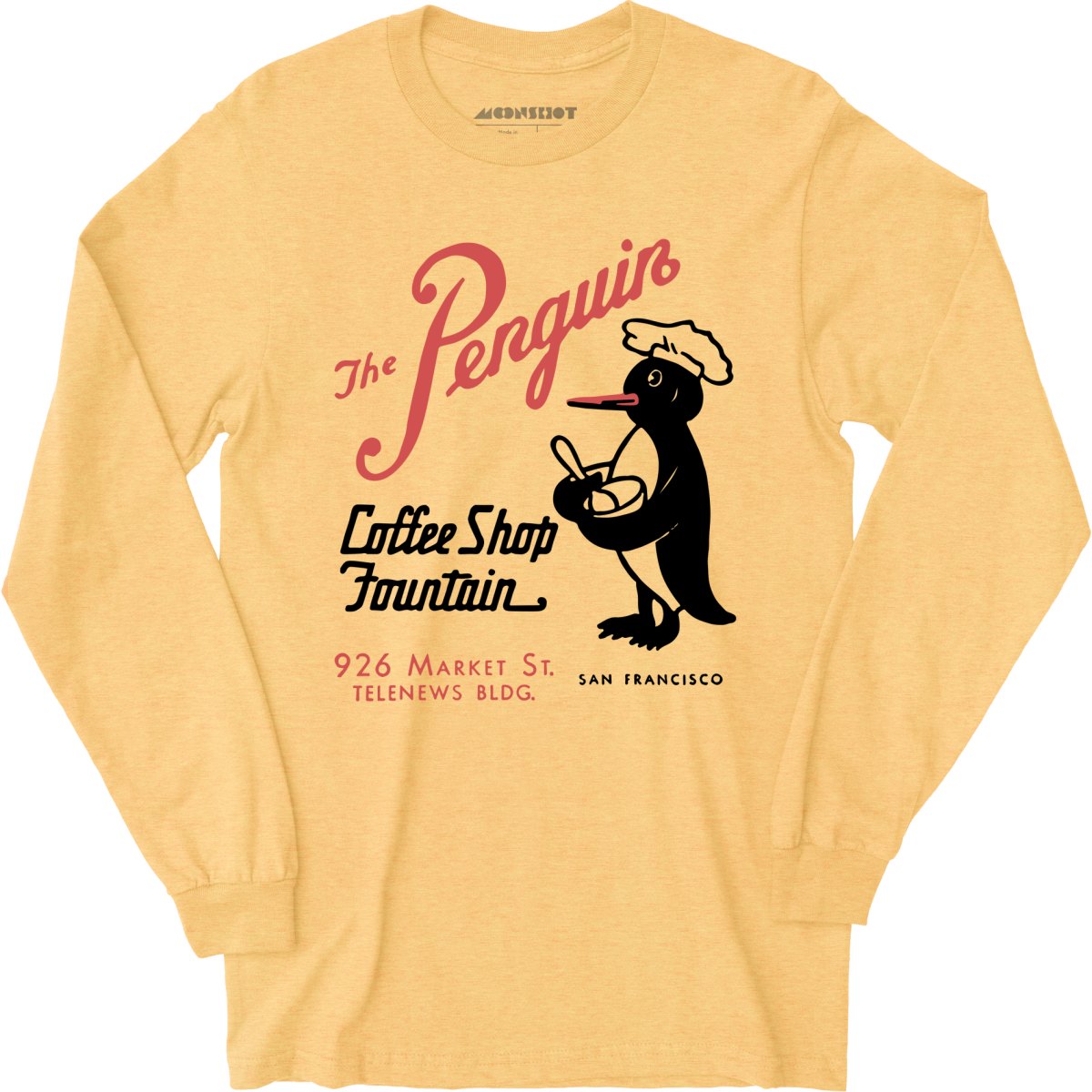 The Penguin - San Francisco, CA - Vintage Restaurant - Long Sleeve T-Shirt