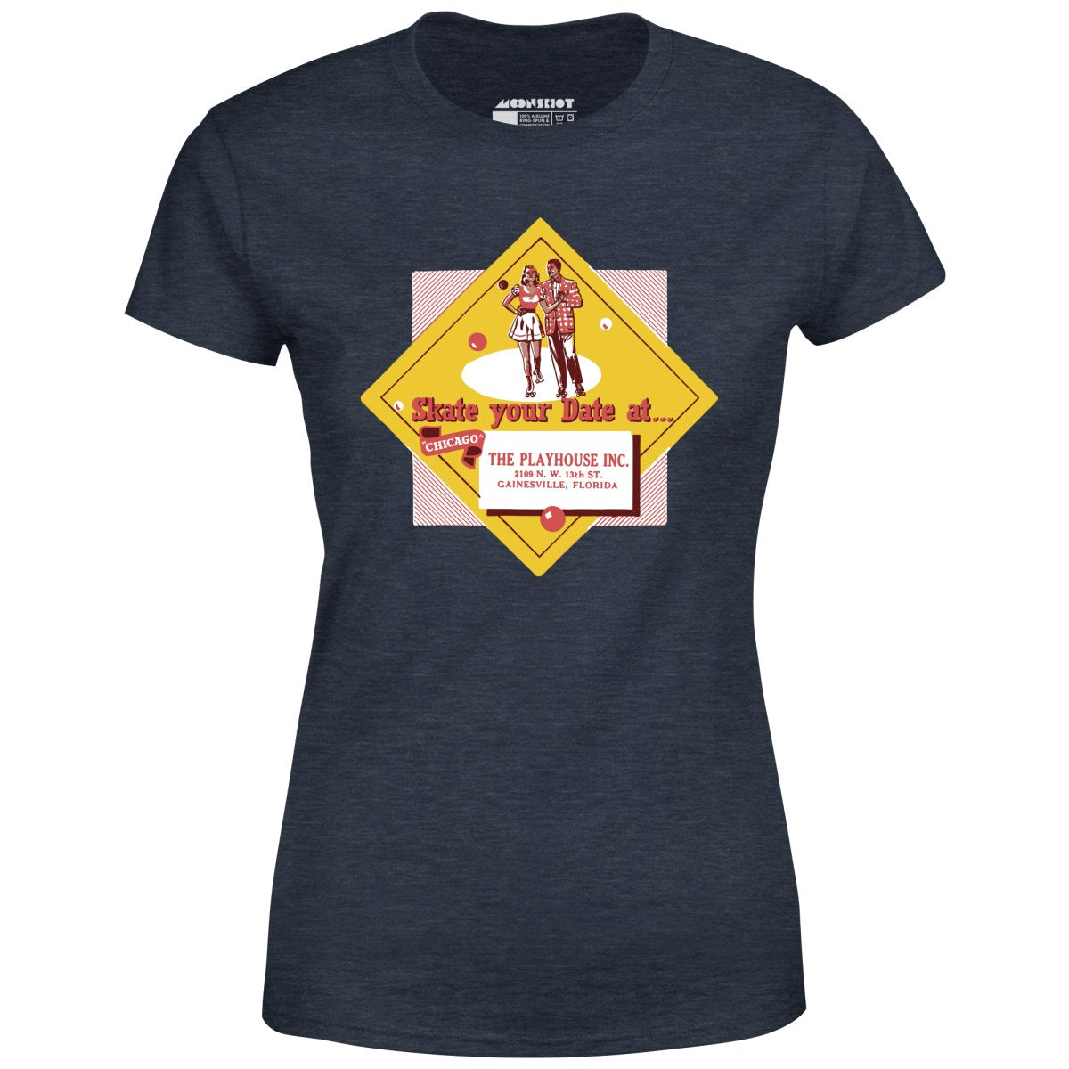 The Playhouse - Gainesville, FL - Vintage Roller Rink - Women's T-Shirt