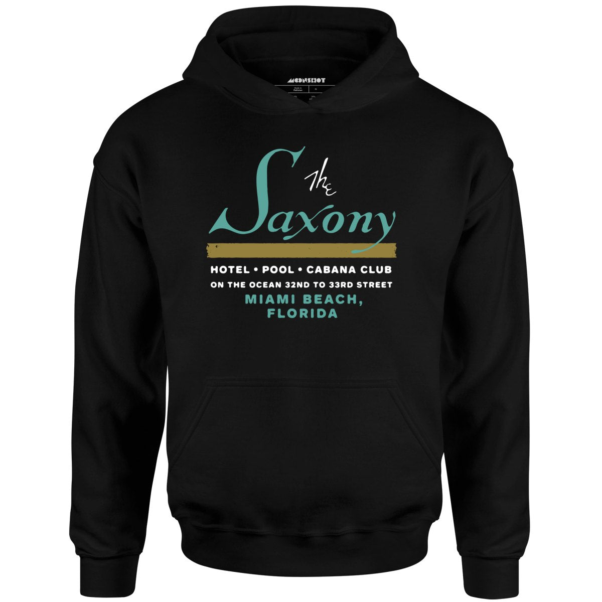 The Saxony - Miami Beach, FL - Vintage Hotel - Unisex Hoodie