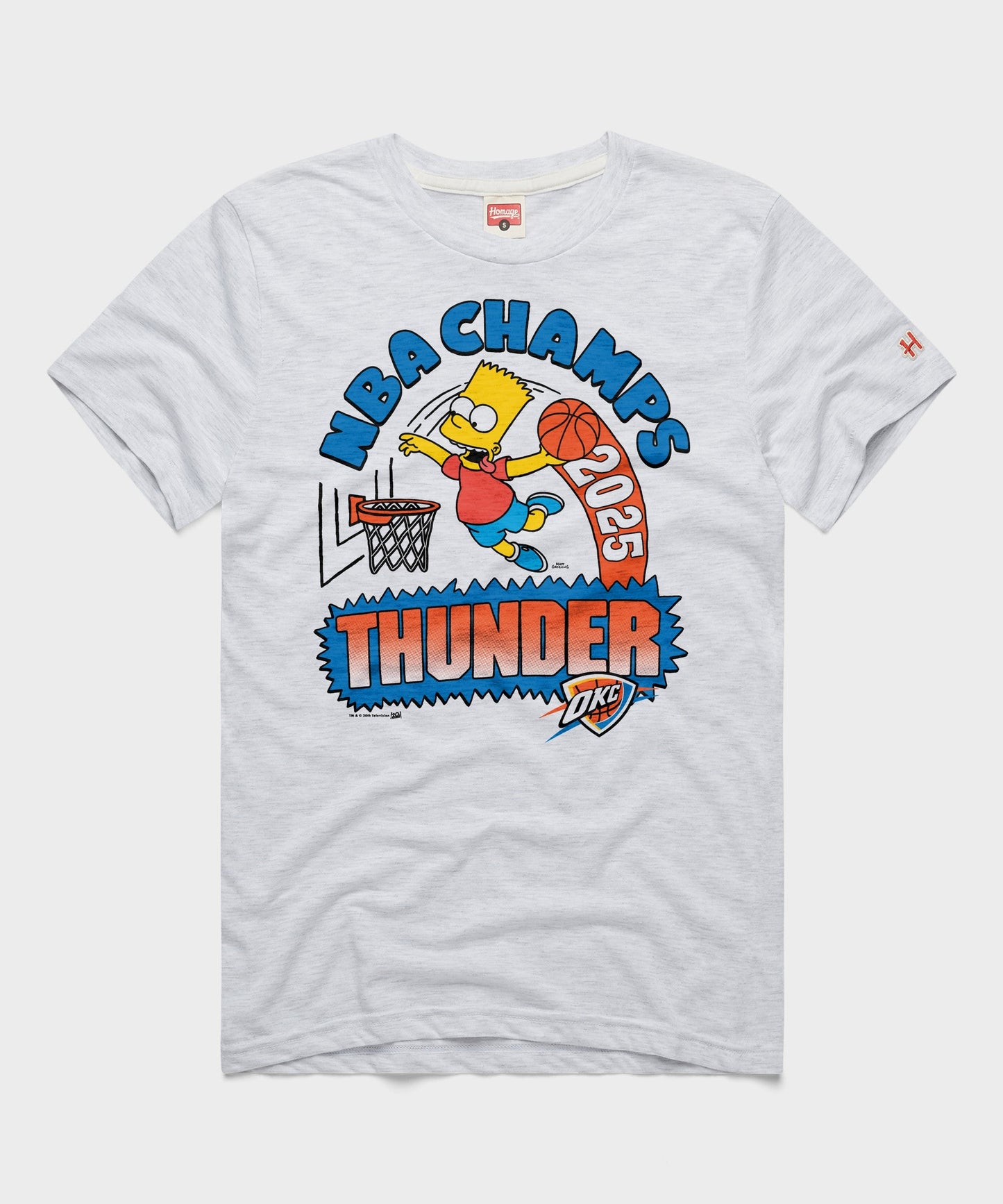 The Simpsons Bart x Thunder 2025 NBA Champs