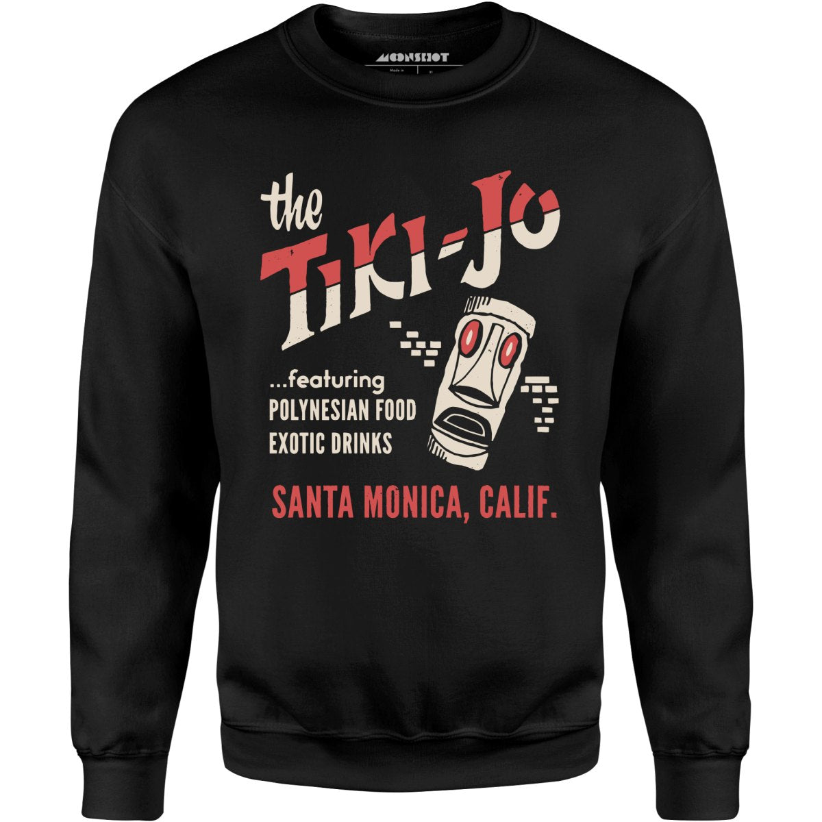 The Tiki-Jo - Santa Monica, CA - Vintage Tiki Bar - Unisex Sweatshirt