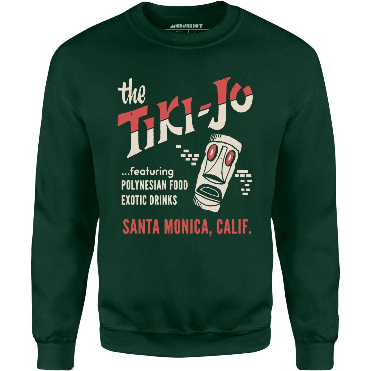 The Tiki-Jo - Santa Monica, CA - Vintage Tiki Bar - Unisex Sweatshirt
