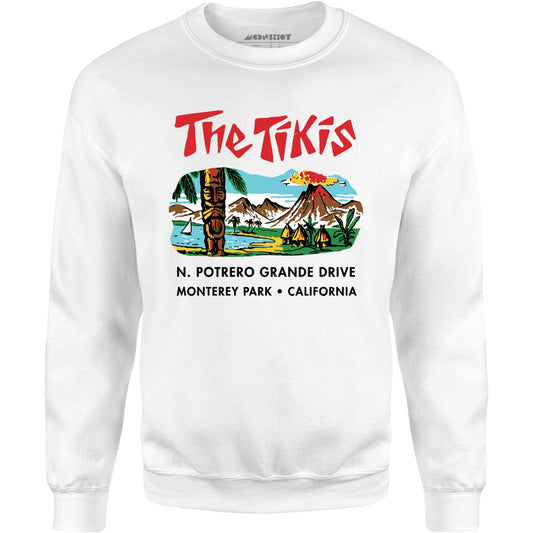 The Tikis - Monterey Park CA - Vintage Tiki Bar - Unisex Sweatshirt
