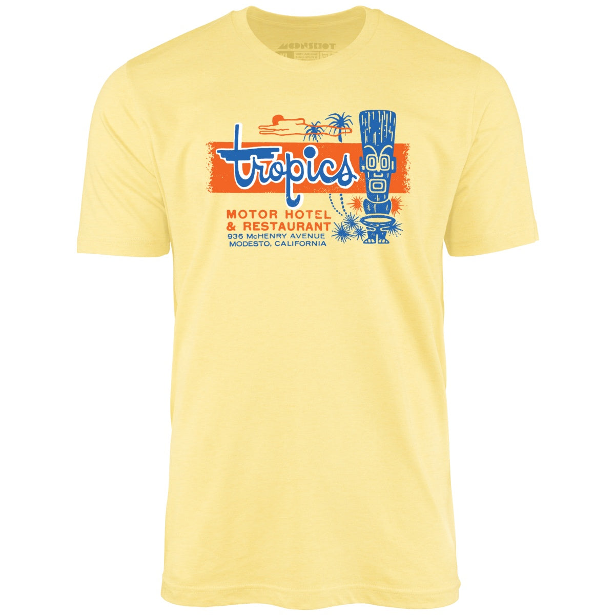The Tropics - Modesto, CA - Vintage Tiki Bar - Unisex T-Shirt