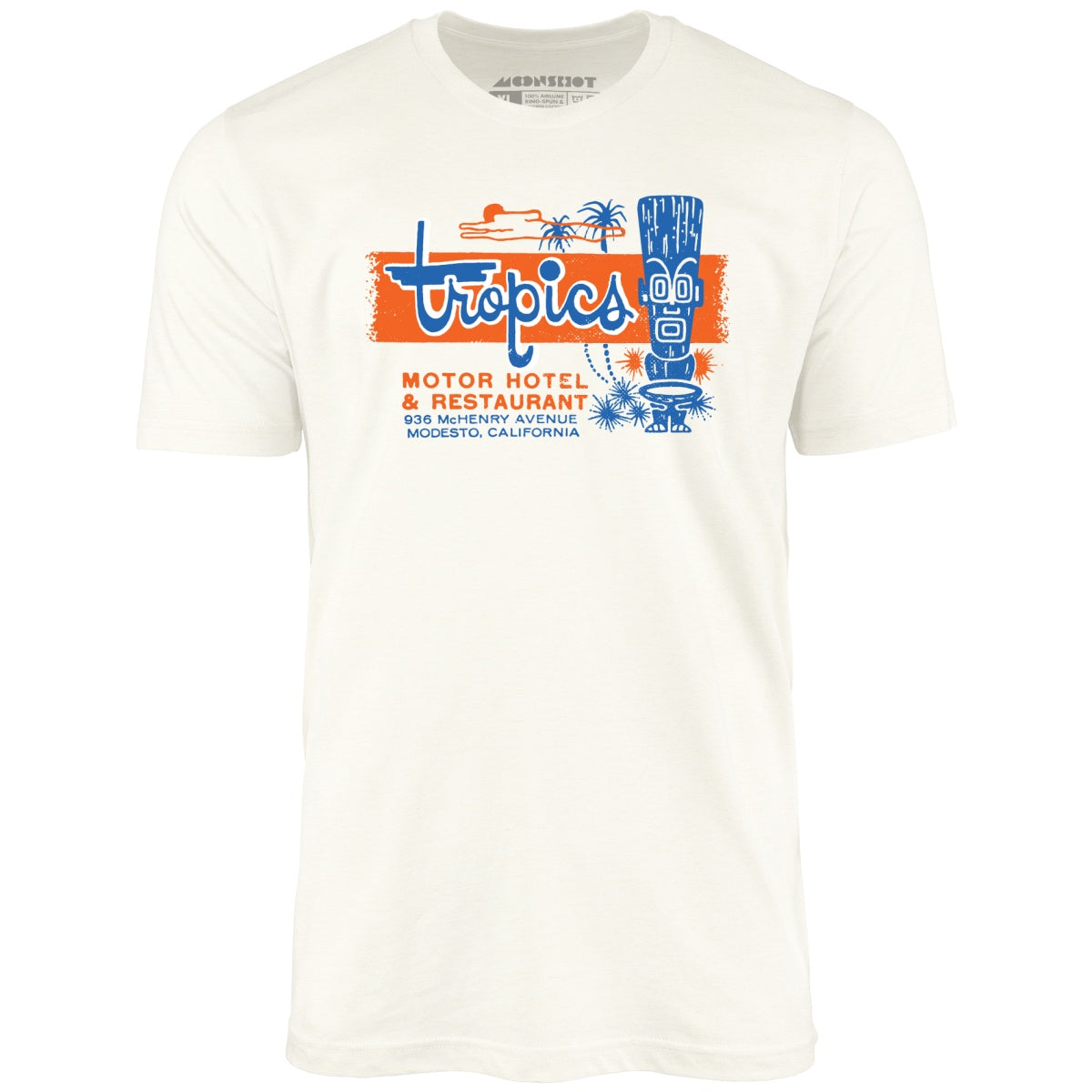 The Tropics - Modesto, CA - Vintage Tiki Bar - Unisex T-Shirt