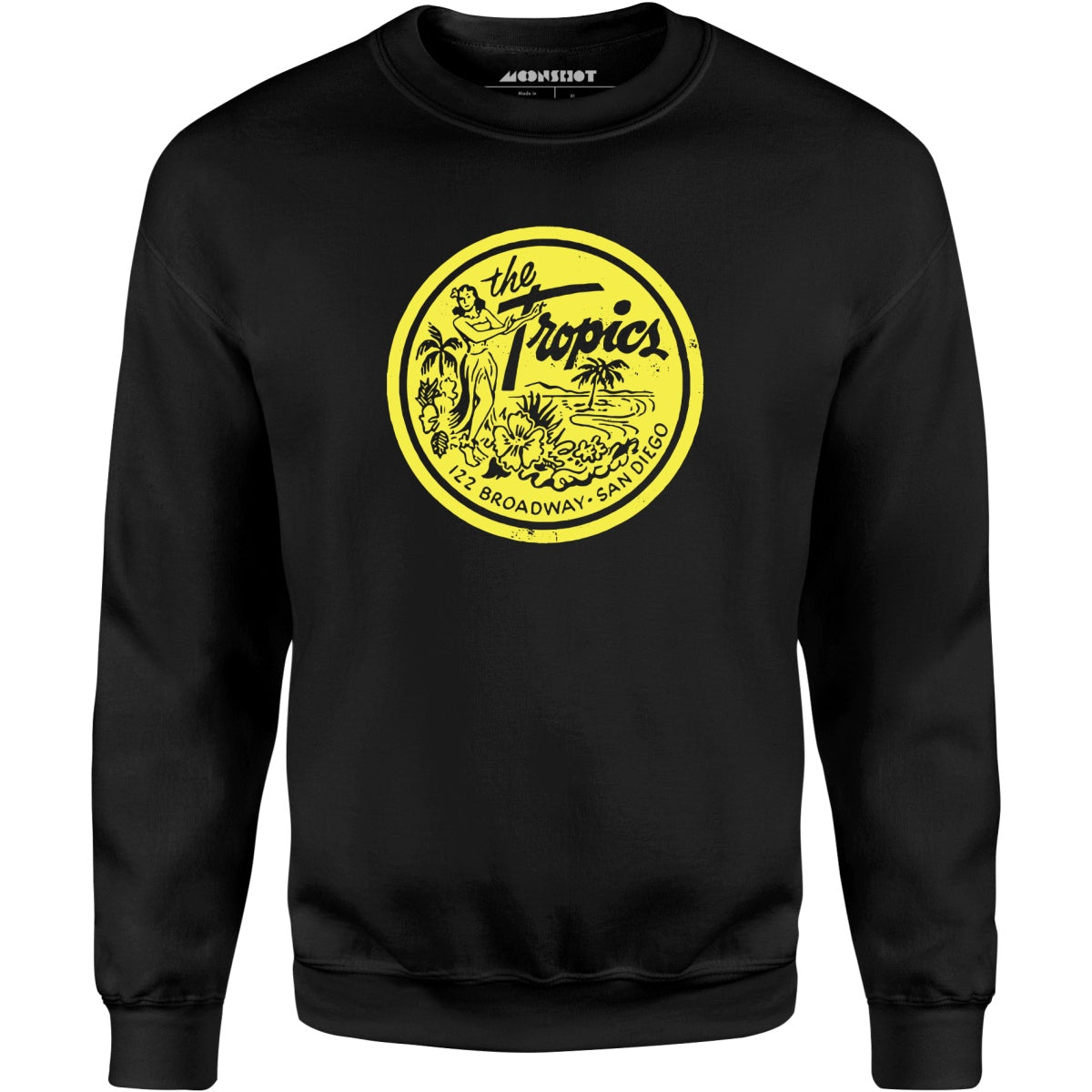 The Tropics - San Diego, CA - Vintage Tiki Bar - Unisex Sweatshirt