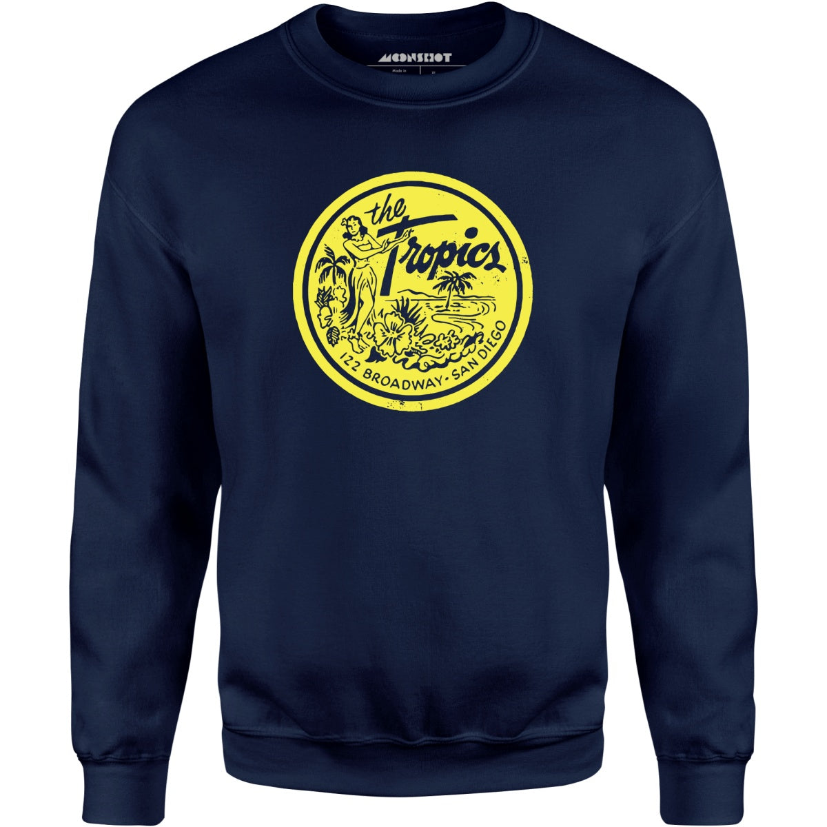 The Tropics - San Diego, CA - Vintage Tiki Bar - Unisex Sweatshirt