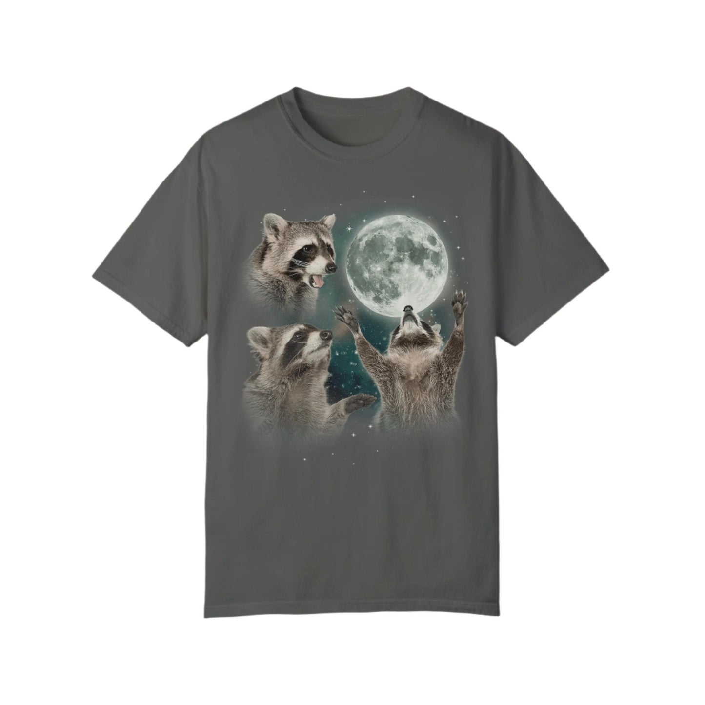 Three Raccoons Moon Vintage T-shirt.