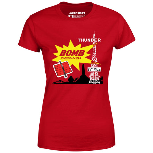 Thunder Bomb Retro Vintage Fireworks - Women's T-Shirt