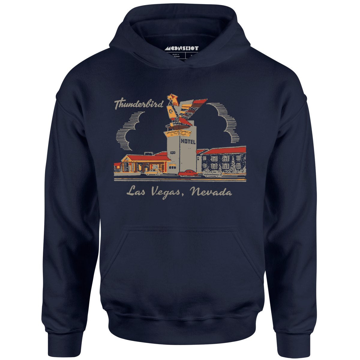Thunderbird Hotel v2 - Vintage Las Vegas - Unisex Hoodie