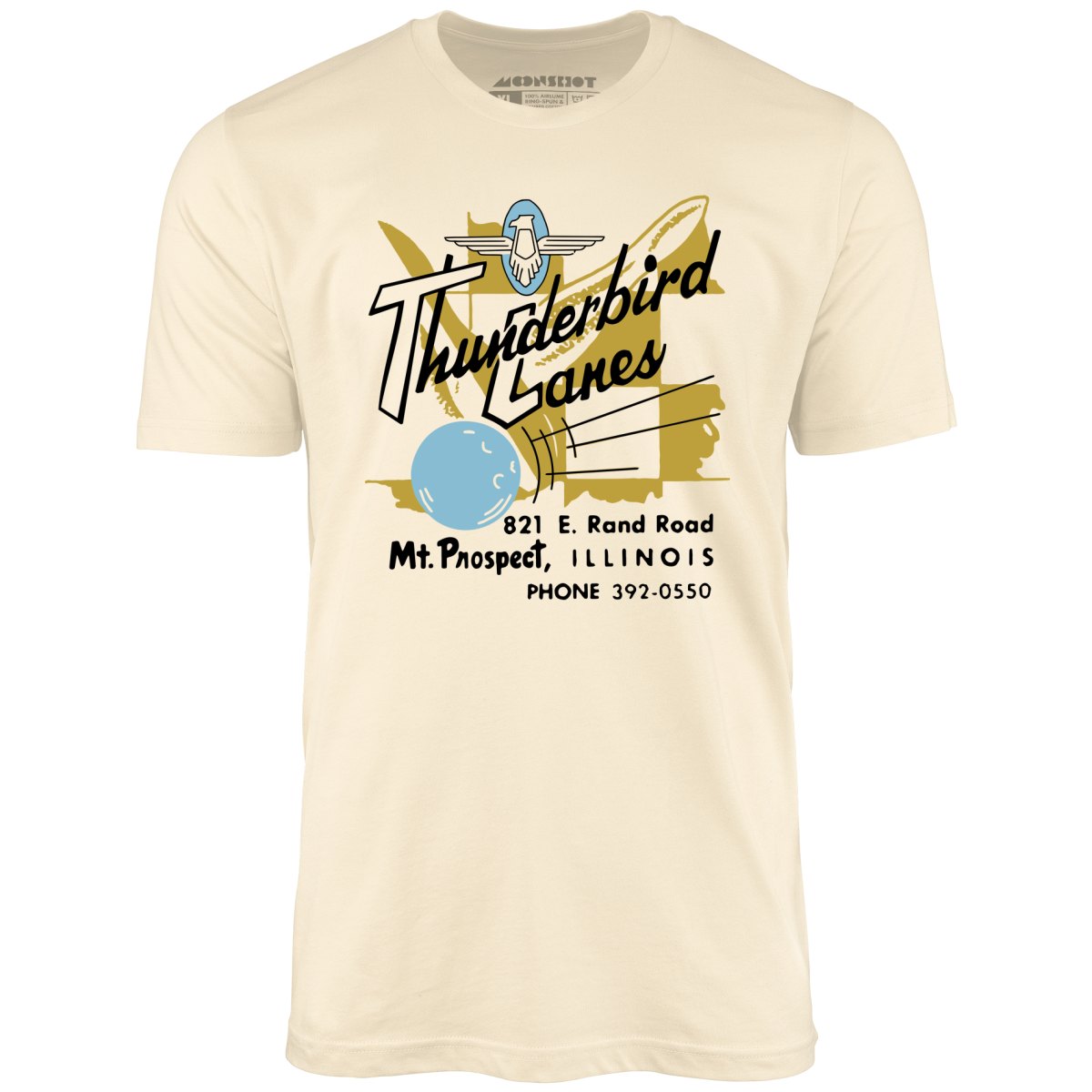 Thunderbird Lanes - Mt. Prospect, IL - Vintage Bowling Alley - Unisex T-Shirt