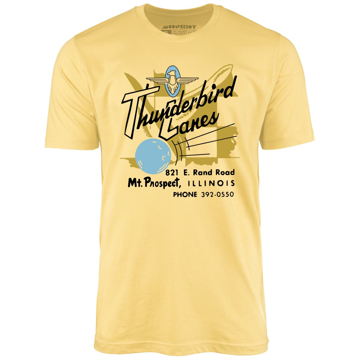 Thunderbird Lanes - Mt. Prospect, IL - Vintage Bowling Alley - Unisex T-Shirt