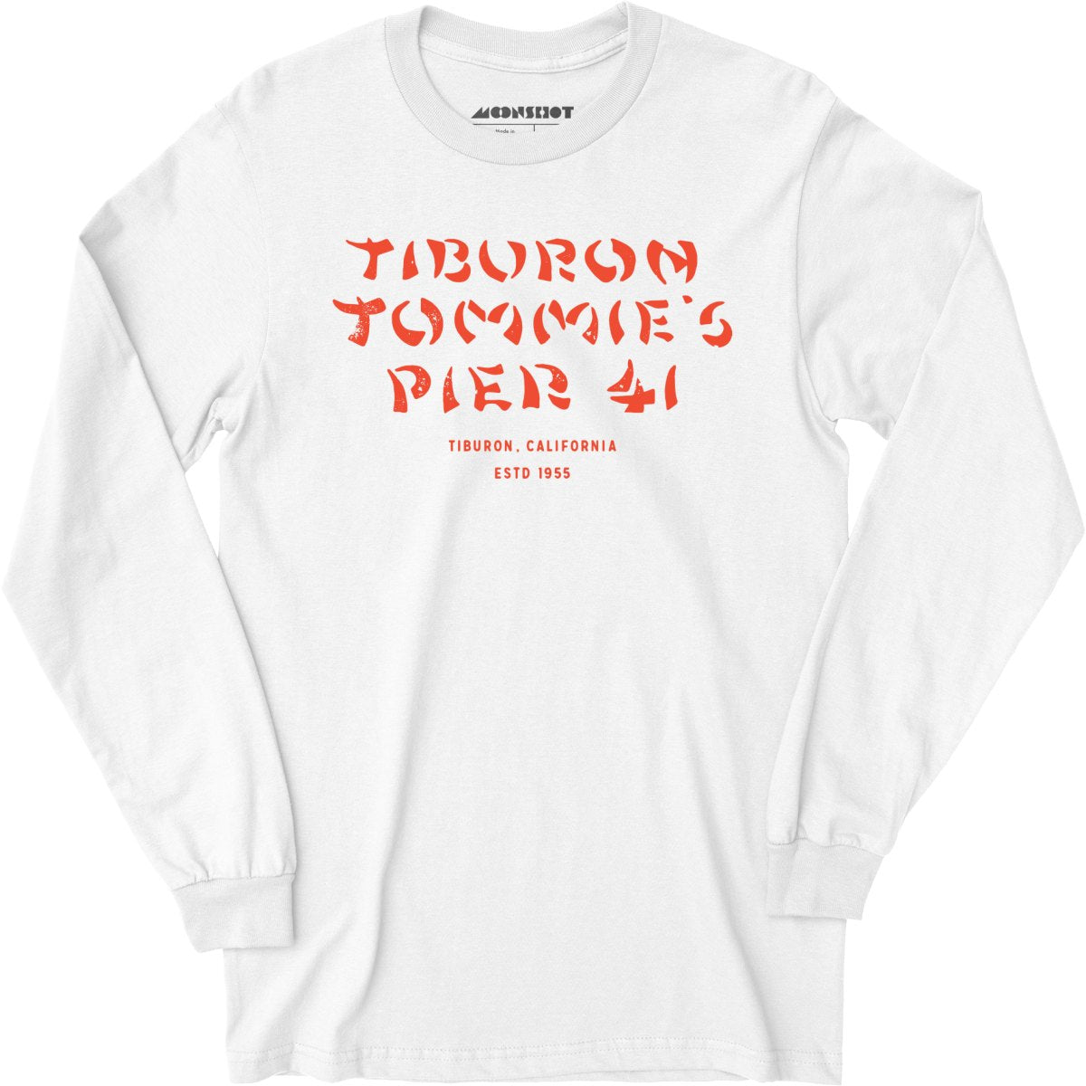 Tiburon Tommie's Pier 41 - Tiburon, CA - Vintage Tiki Bar - Long Sleeve T-Shirt