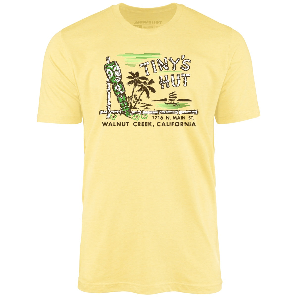 Tiny's Hut - Walnut Creek, CA - Vintage Tiki Bar - Unisex T-Shirt