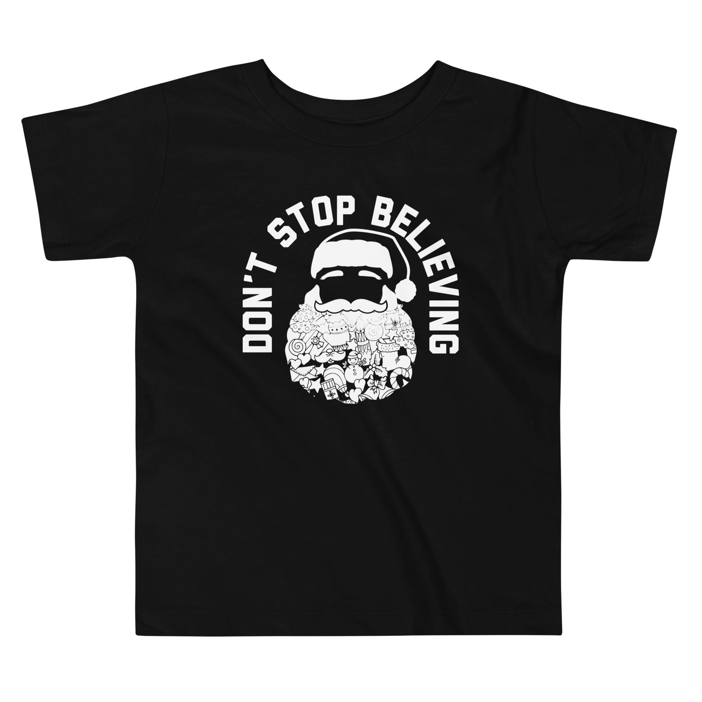 Don't Stop Believing Santa Kid's Toddler Tee
