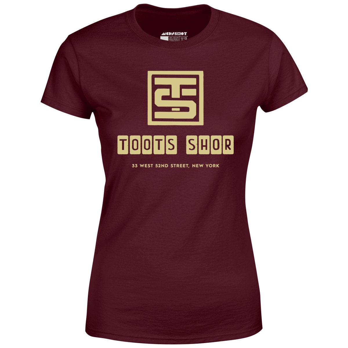 Toots Shor Logo - Manhattan, NY - Vintage Restaurant - Women's T-Shirt